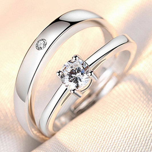 Rings Opening Wedding Simulation Diamond Ring