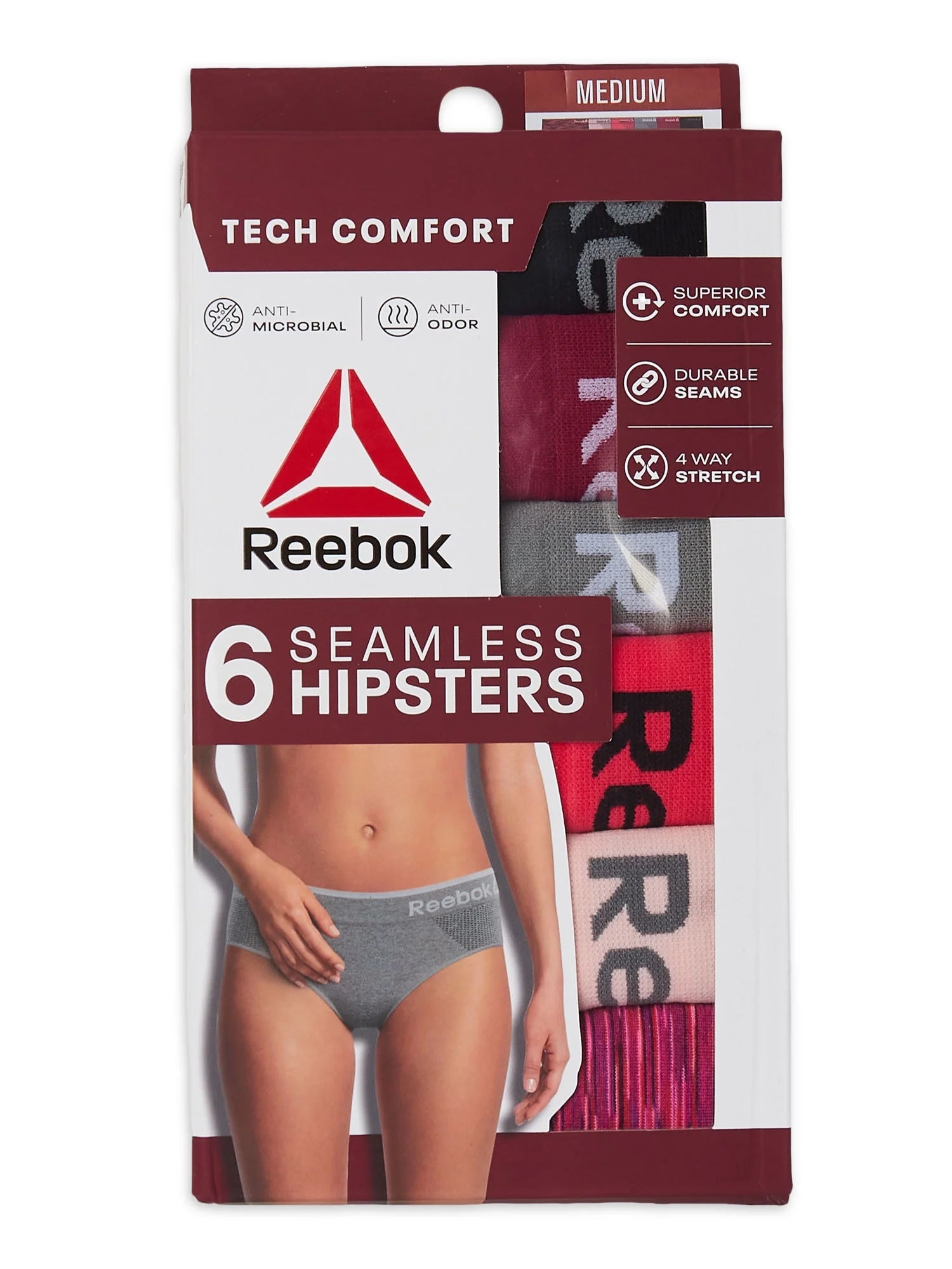 Women'S Seamless Hipster, 6-Pack, Sizes XS-3XL