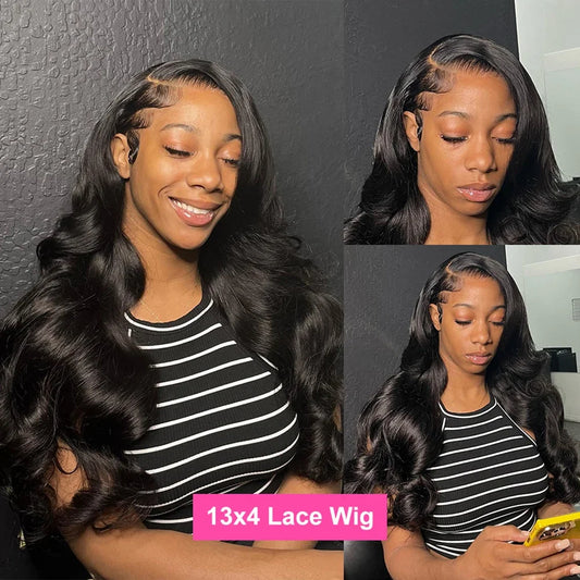 250 Density 30 40 Inch 13x6 Transparent HD Lace Frontal Body Wave Wigs Human Hair Remy 13x4 Lace Front Wig For Black Women