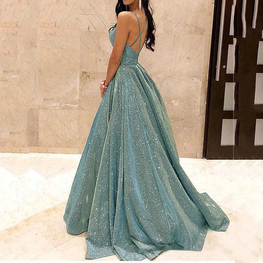 2024 Women's Fashion Sling Slim Dress Evening Dress Elegant Women Formal Dress Long Cocktail Wedding Birthday Club Party Dresses