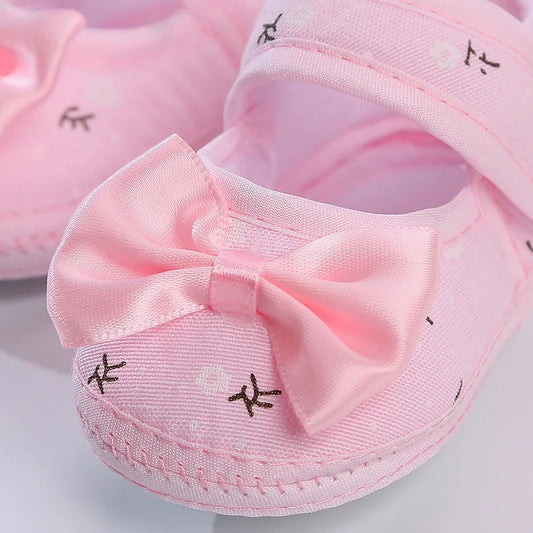 First Walkers Toddler Cotton Shoes Square Mouth Girl Shoes Sticky Buckle Girl's Shoes Soft Bottom Anti-Slip Infant Casual Shoes