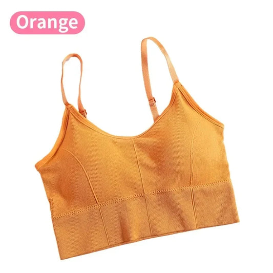 Backless Sportswear Woman Gym Sports Bra Seamless Womens Underwear Adjustable Shoulder Strap Inner Padded Yoga Vest Bralette