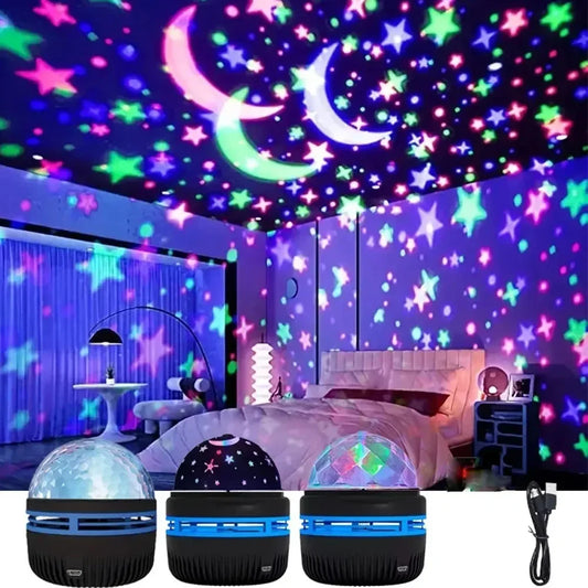 Starry Sky Galaxy Lamp Projector LED Night Light for Bedroom RGB Night Light for Home Kids Room Party Decor