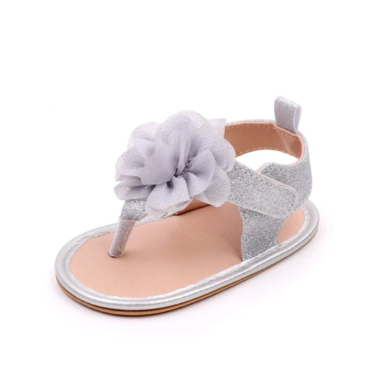 Baby Shoes Summer Sandal Cute Flower Anti-slip Sole Newborn Toddler Prewalking Practice Shoes High Quality 2024 Fashion BHX3207