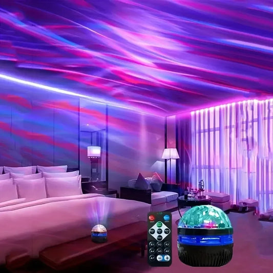 LED Galaxy Star Projector Remote Control Night Light 5V USB 7 Colors for Room Bedroom Home Theater Christmas Party Decoration