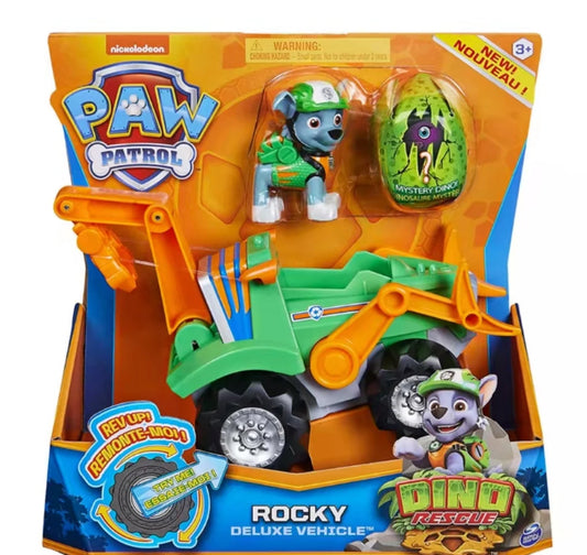 Original Paw Patrol The Dinosaur Rescue Team Vehicle Car Ryder Tracker Everest Chase Rex Skye Rocky Marshall Action Gift Toy