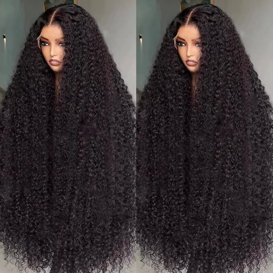 200% Transparent HD Human Hair Wigs 40Inch Deep Wave 13x4 Curly Lace Front Wig 13x6 Water Wave Lace Frontal Wigs for Black Women