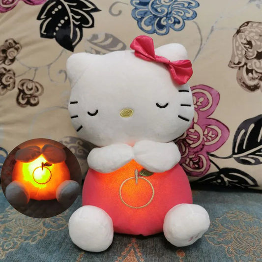 Breathable Hellokitty Plush Doll Doll Simulation Breathing Kitty Toy Girl Gift Anime Surrounding Birthday Gift