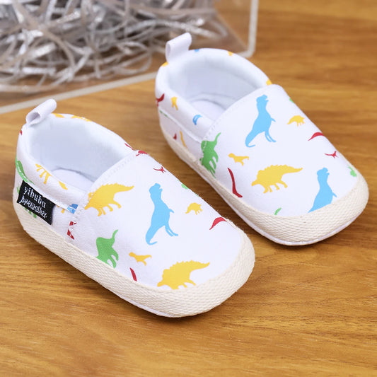 Yibubu Baby Shoes Animal Print Baby Girl Shoes Cute Dragon Breathable Comfortable Infant Flats Soft Sole Newborn First Walkers