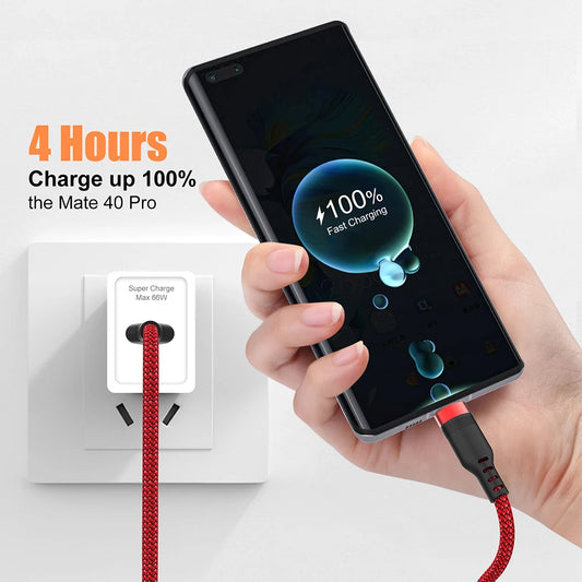 USB Type C Extended 5-Meter USB C 6A Super- Charging Cable Suitable For Huawei,Xiaomi,Vivo,OnePlus, And Leeco Phone Data Cable